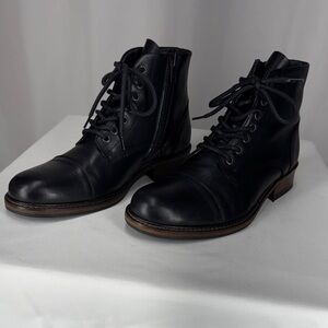 Aldo Men's Black zip Lace Leather Boots